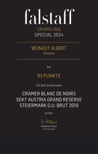 Fallstaff 2024 Blanc de Noirs 93 Punkte